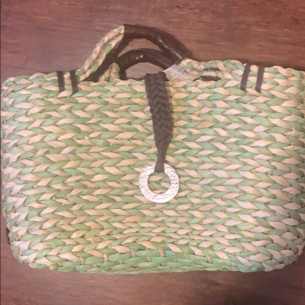 UGG straw beach tote
